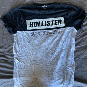 Black and white short sleeve Hollister shirt